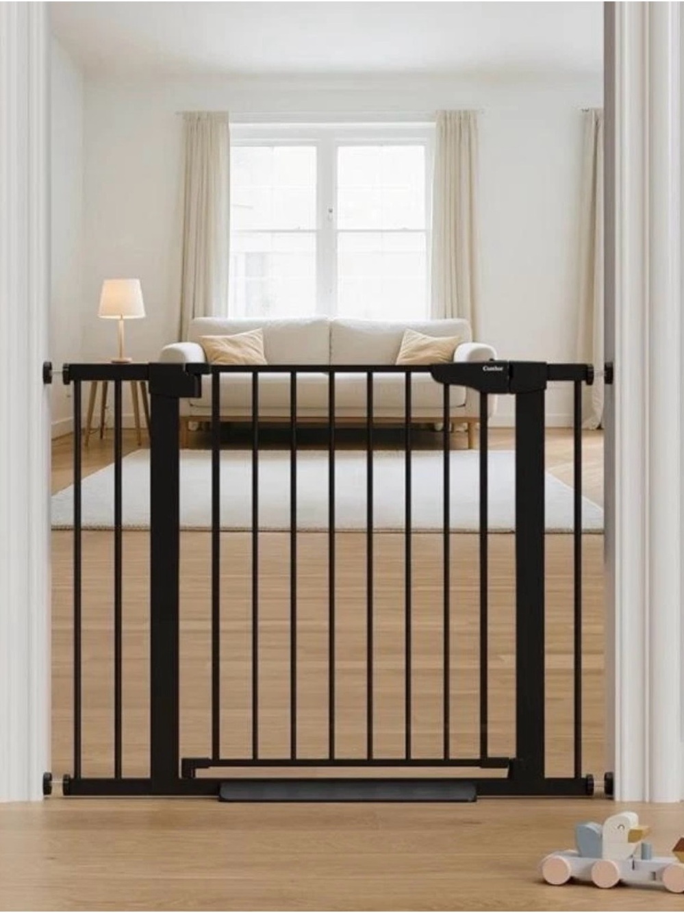 Carlson Extra Wide Metal Safety Gate in Black